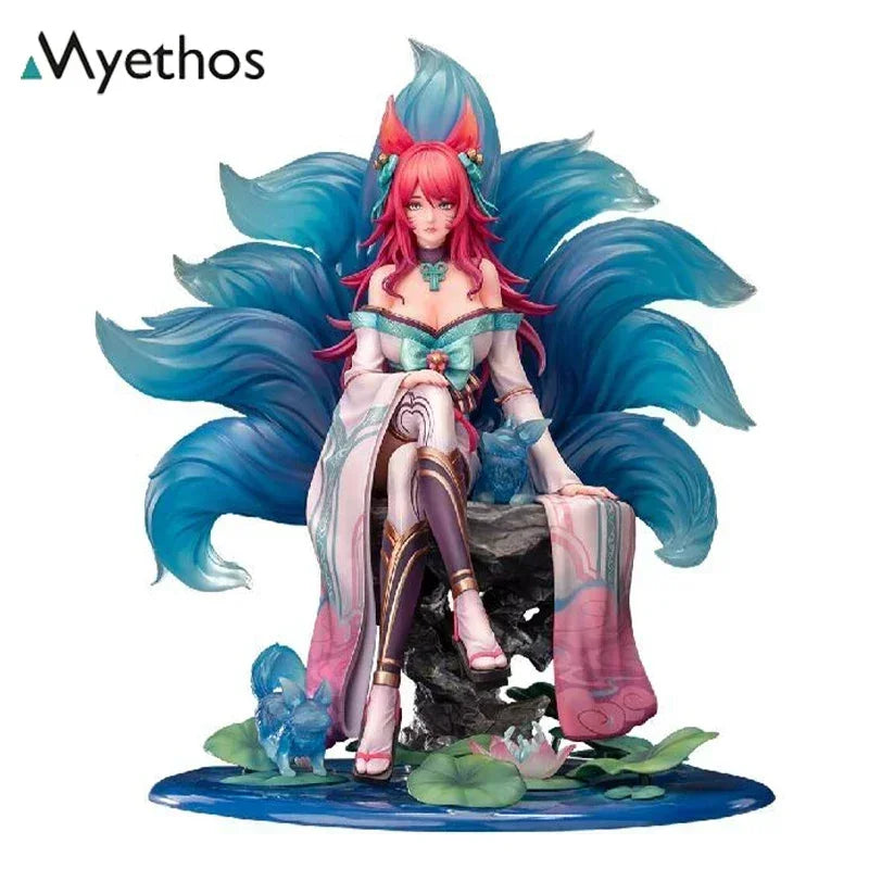 В наличност Myethos Spirit Blossom Ahri Оригинална аниме фигурка Колекционерски модел кукли Фигурка Орнамент Подаръци Играчка