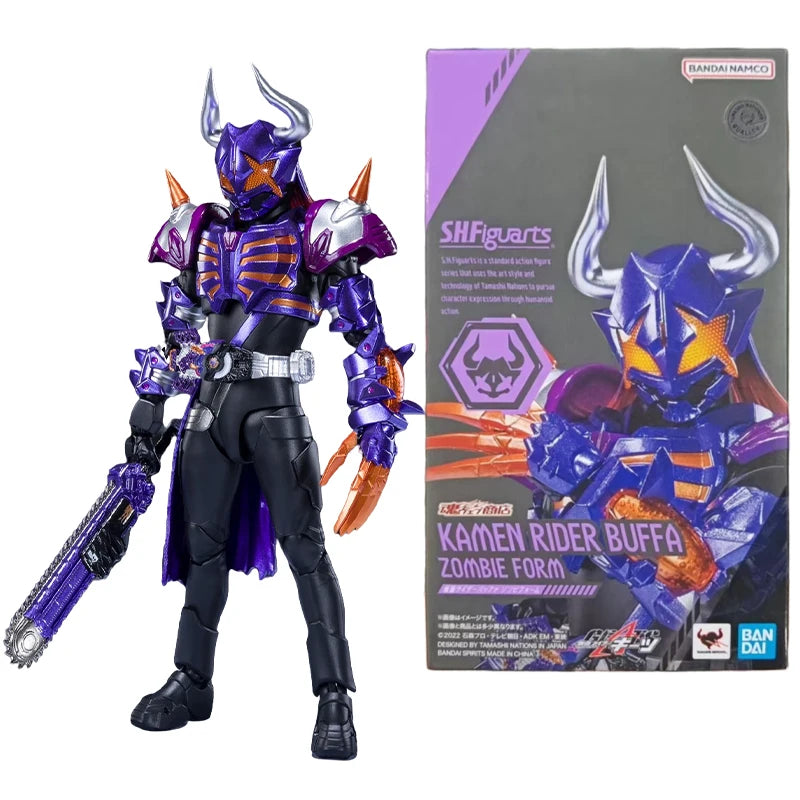 Bandai Genuine S.H.Figuarts KAMEN RIDER GEATS Anime Figure Kamen Rider Buffa Action Toys Kids Christmas Gift Collectible Model