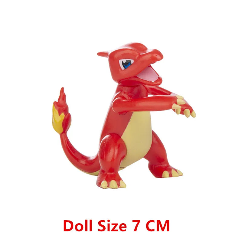 3-7 Cm PokemonCartoons Anime Figure Pikachu Mew Snorlax Charmander Cosplay Collection Pet Pocket Monster Action Model Toy Gifts