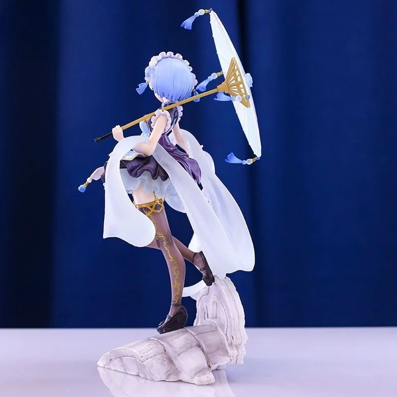 In Stock Re:Zero − Starting Life in Another World Lolita Rem Anime Figure 2D Collectible Model
