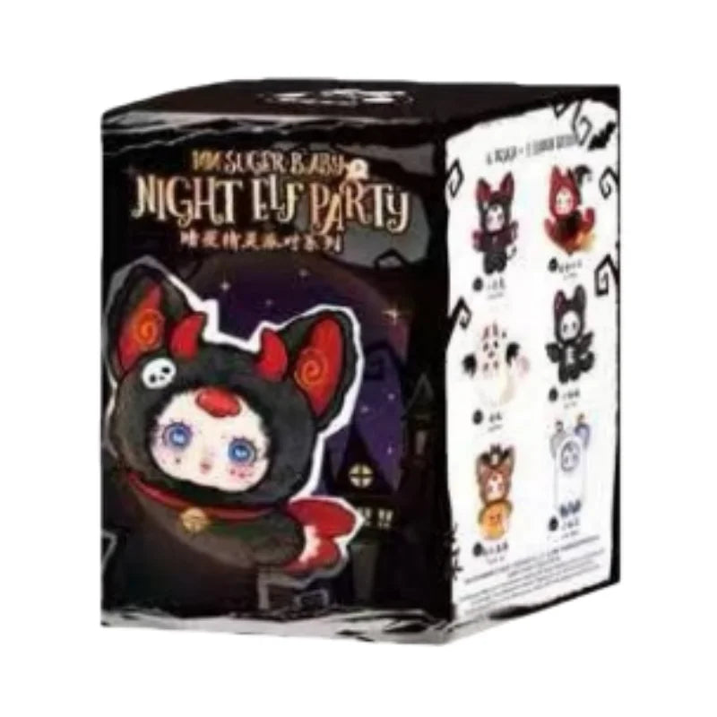 Mm Suger Baby Night Elf Party Series Blind Box Halloween Plush Doll Cute Pendant Toy Trendy Mystery Box Cute Doll Halloween Gift