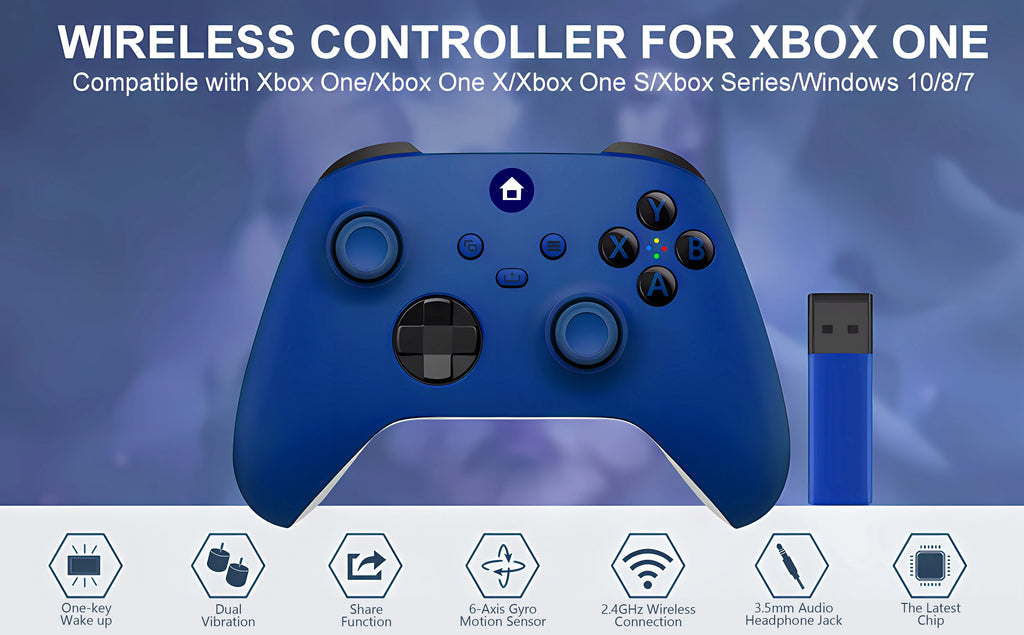 Xbox One Controller 2,4G Wireless Game Controller Für Xbox one Serie X/S Mit 2,4G Adapter Empfänger Für windows PC Gamepad Geschenk