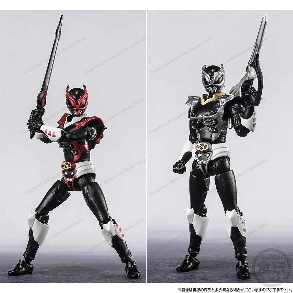 In Stock Original Bandai Shokugan: Shodo Super Denji Sentai Megaranger Collectible Model Toys Candy Toys Action Figures