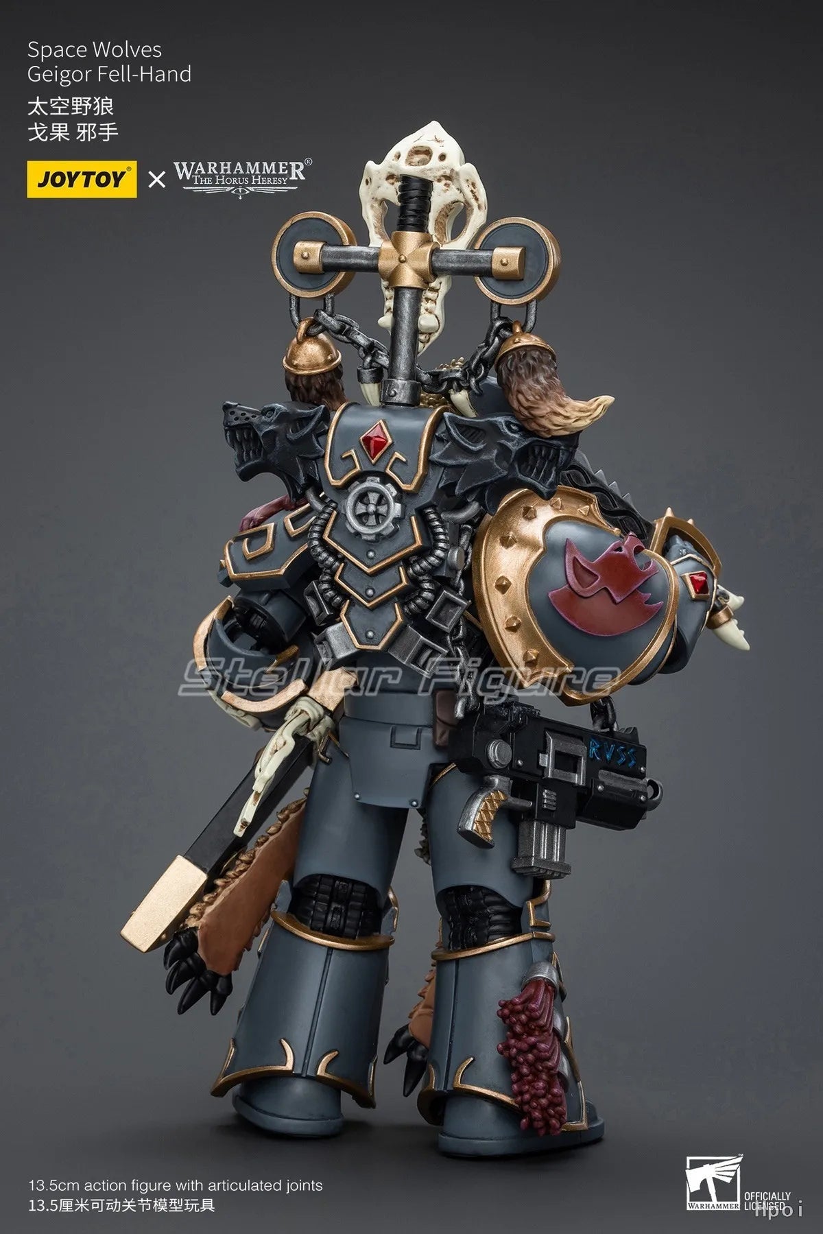 【SF】JOYTOYS Warhammer 40K 1/18 Action Figure Space Wolves Geigor Fell Hand Anime Model Gifts Toys