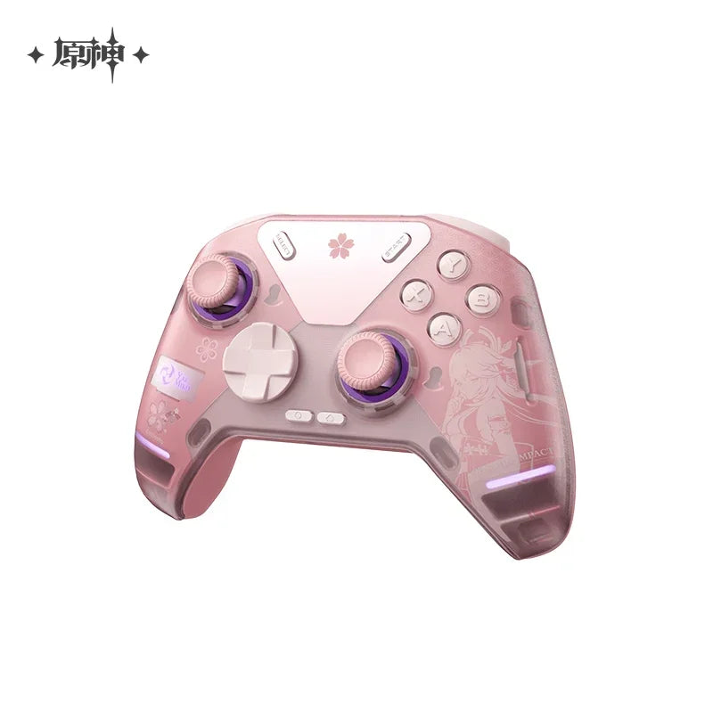 Genshin Impact Yae Miko Controller Handle Gamepads APEX4 Wireless Wired Pink Gaming Controller Handle For PC Gamer Girl Gift