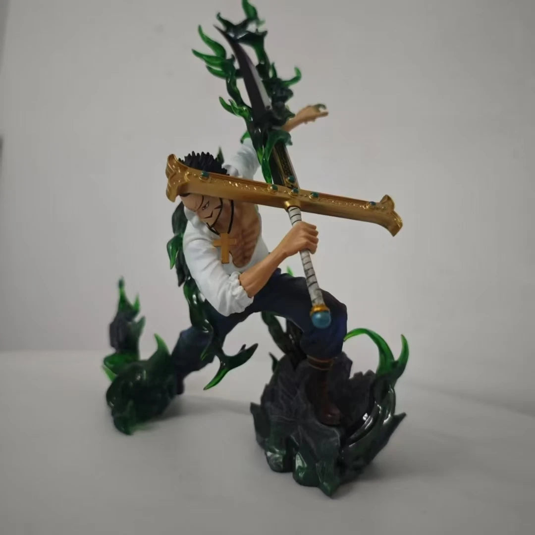 Dracule Mihawk Anime Figuren One Piece Mi Hawk Actionfigur 30 cm PVC-Statue Modell Puppensammlung Dekoration Geburtstagsspielzeug Geschenk