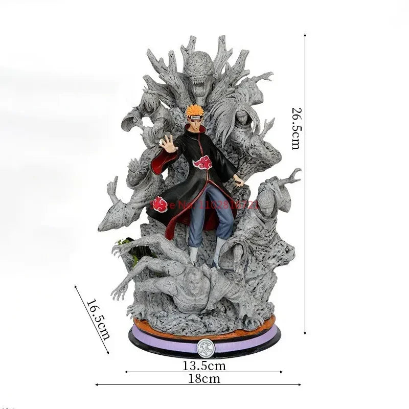 27 cm Naruto Anime Figur Cs Pain Modell Akatsuki Action Puppe Cartoon Gk PVC Statue Modell Sammlung Desktop Dekorieren Kinderspielzeug Geschenk