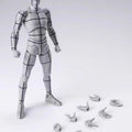 Bandai SHFiguarts B0DY-KUN Wireframe Gray Color Ver Sketch Draw Action Figure Artist Art Painting Drawing Mannequins Movable
