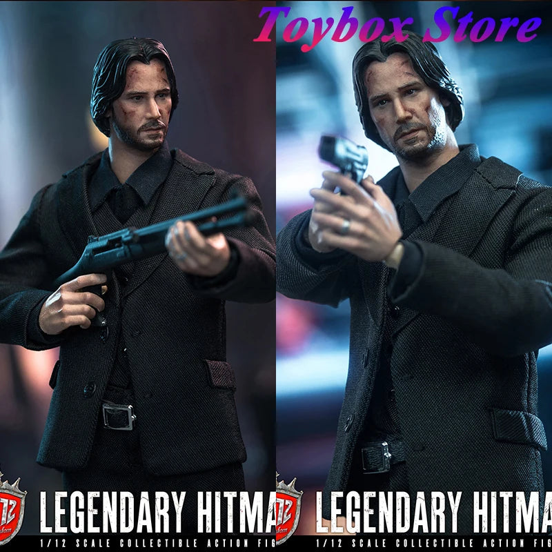 Kingdom KD-9001 1/12 Scale John Wick Tough Guy Soldier Model Movie Action Figure Simulation Delicate 6" Full Set Fans Toys