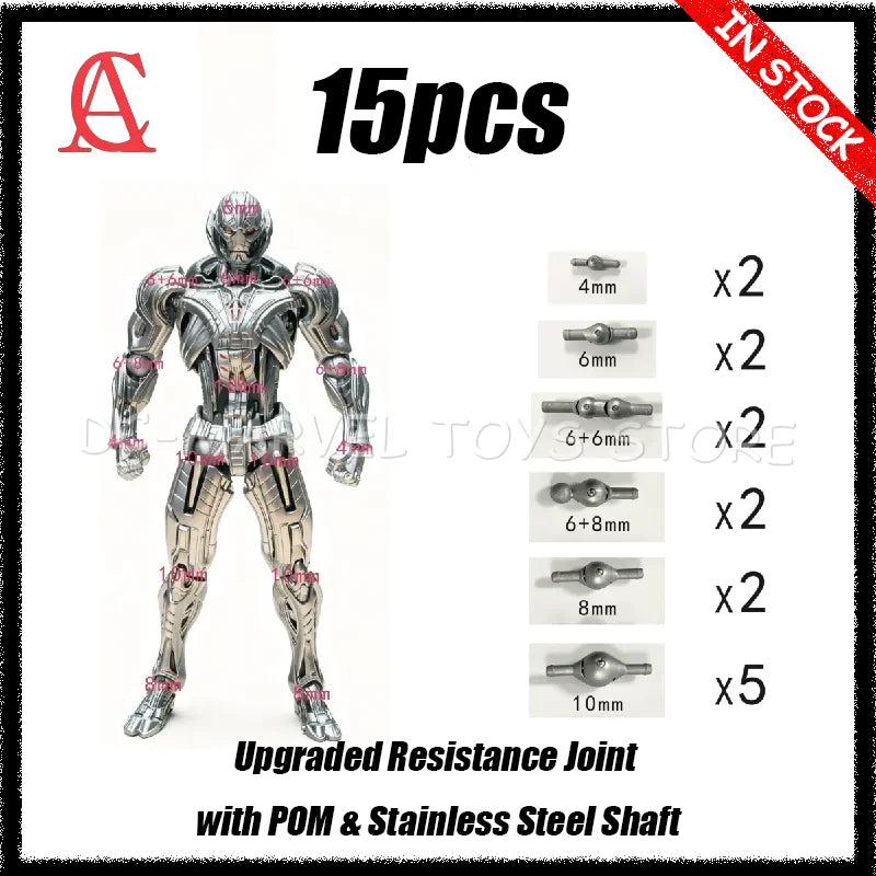 In Stock Ac Factory 15pcs High Quality Ultron Joint Replacement Accessories Kaiyodo Amazing Yamaguchi Avengers Ko Model Toys