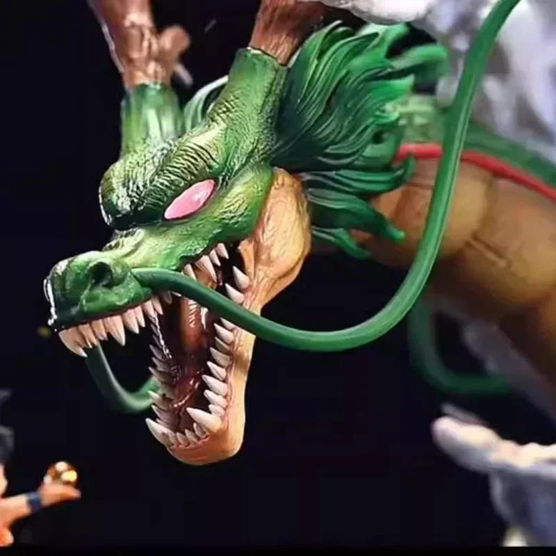 22 см Dragon Ball Z Shenron Фигурка Goku и Wish Shenron Аниме Фигурки PVC Екшън Статуя Колекция Модел Играчки Коледни Подаръци