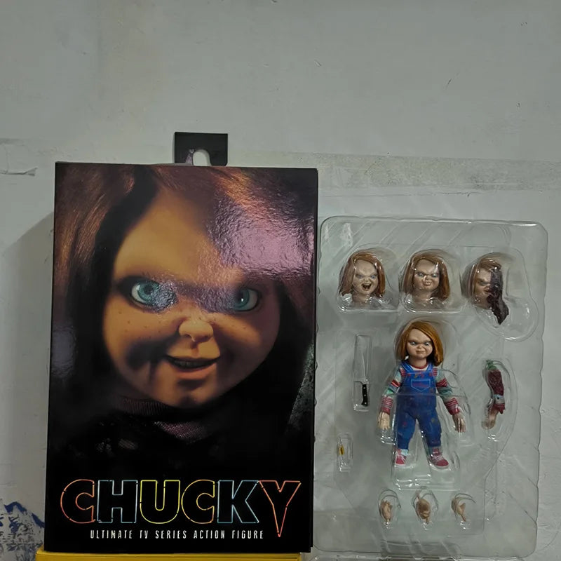 NECA Good Guys Christmas Chucky Doll Child's Play Bride Of Chucky Ultimate Chucky Gets Lucky Action Figure Model Toys Doll Gift