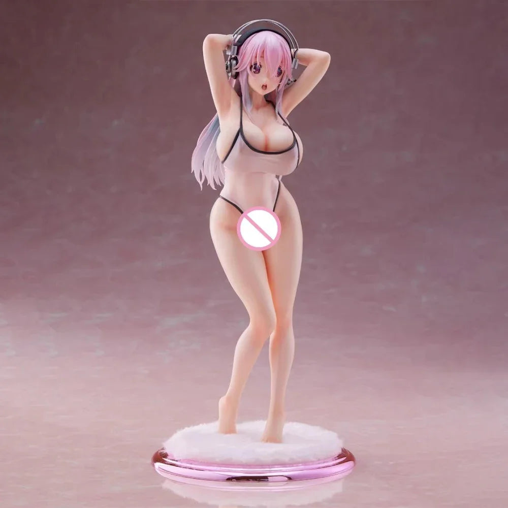27cm Supersonico Figure Anime Cute Sexy Beauty Swimsuit Girl Adult Figures Anime Figure Peripherals Action Figures Gift Toy Game
