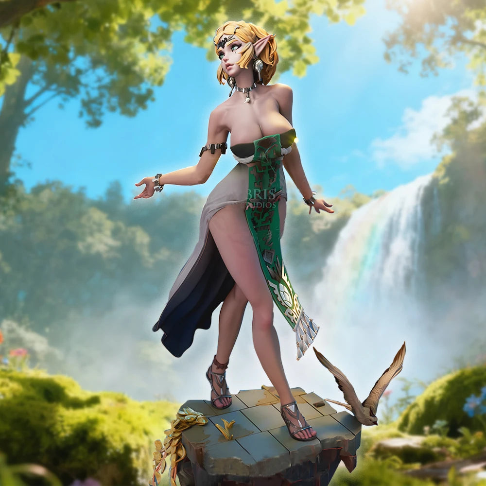1:18 High-Detail Elara Lunarose Anime Figures | 3D Resin Miniature | Unpainted Fantasy Princess Style Model Kit (A1084)
