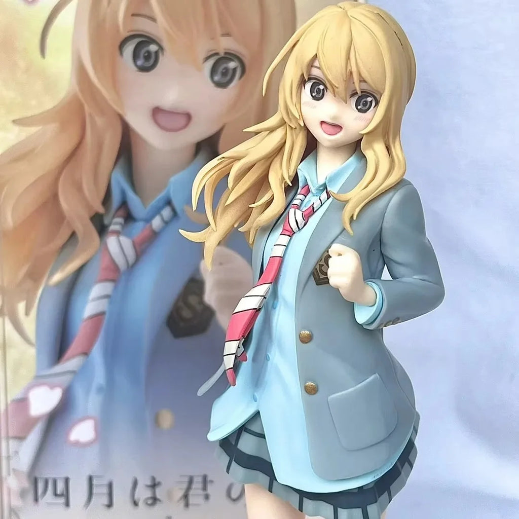 „Your Lie in April“ Anime Kaori Miyazono Schuluniform Actionfigur Sammlerstück Handgefertigtes Modell Ornament für Figuren- und Spielzeugfans