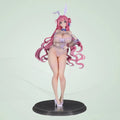 Anime Figure Bunny Girl Pink Hair Lace Standing PVC Figure Collectible Anime Game Peripheral Desktop Ornament 27Cm For Adult