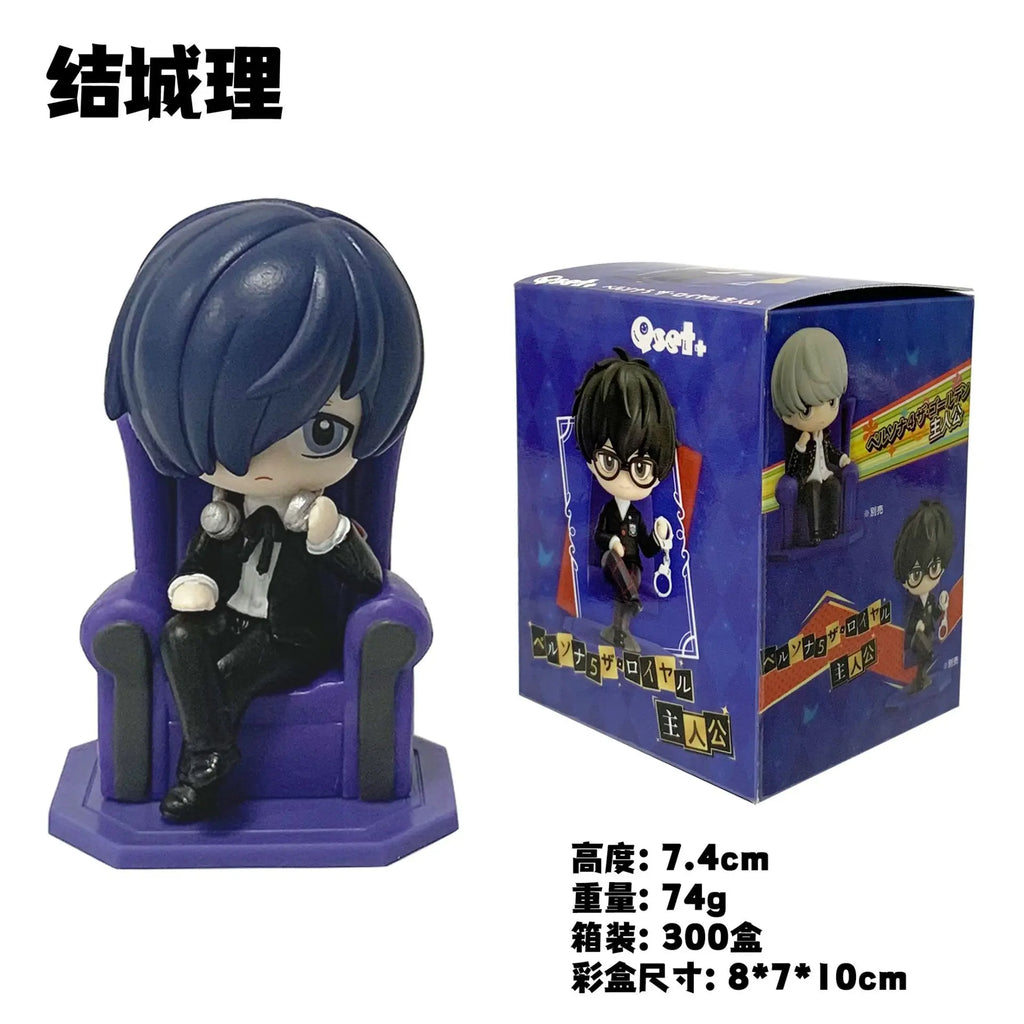 8CM Anime Spiel Persona 4 Yu Narukami Figur Qset Yuuki Makoto Puppe Amamiya Ren Modell Spielzeug Aciton Figur Golden Moderator