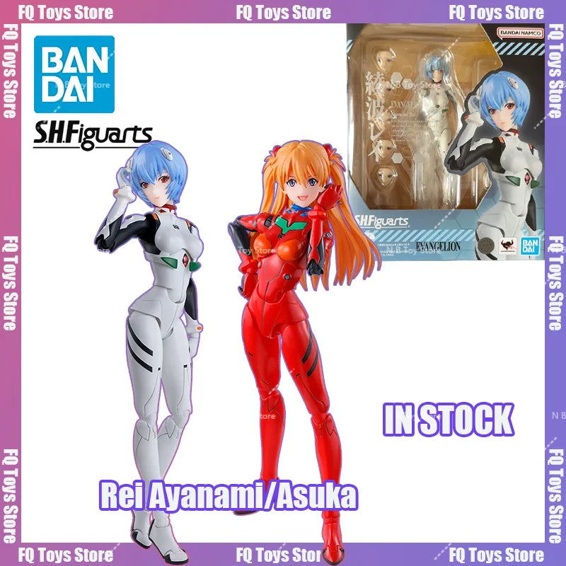 In Stock Original Bandai Shfiguarts Neon Genesis Evanelion Nga Kadagelion Rei PVC Anime Figures Action Figure Model Toys