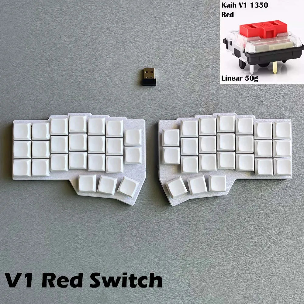 CHOC CORNE V4.1 Low Profile Ultrathin Split Mechanical Keyboard Hot-swap Kaih V1/V2 Switch 2.4G Wireless VIAL Programmable