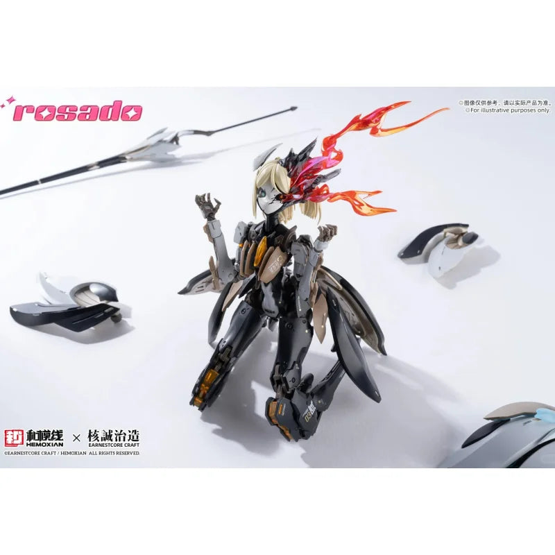 1/10 HEMOXIAN Rosado RS3 Full Action Plastic Model Kit Starflower Lily Assembly Anime Figure Robot Girl Collectible Toys FS