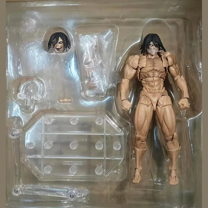 Kaiyodo Armored Titan Figures Revoltech AMAZING YAMAGUCHI Attack on Titan Eren Jaeger Anime  Action Figures Ko Model Toys Gift