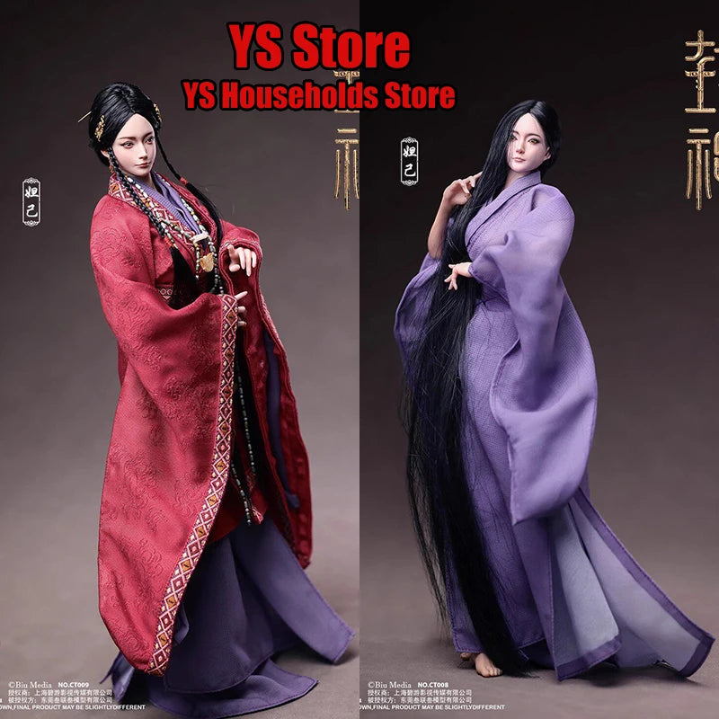 303Toys CT008 CT009 1/6 Queen Da ji CREATION OF THE GOD: KINGDOM OF STORMS Ancient Purple Red Robe 12" Female Action Figure