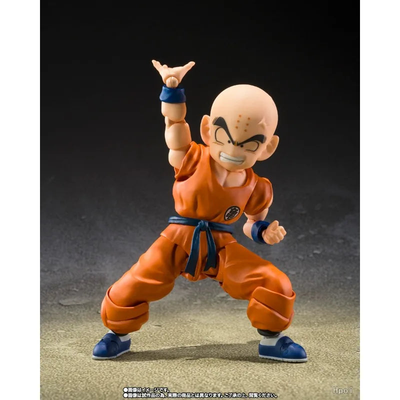 SHF Krillin Goku's Best Friend Movable Action Figure 11cm Dragon Ball Z PVC ABS Collectible Model Bandai Spirits Hot Sale
