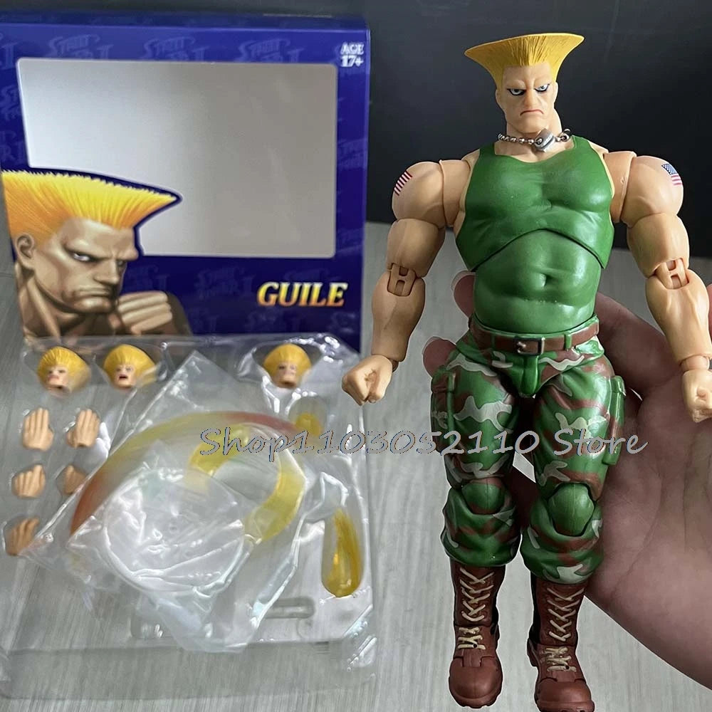 ST Street Fighter Guile Ken Ryu Action Figure Anime The Final Challengers Model Doll Statue Joint Movable Movie Toys Gifts