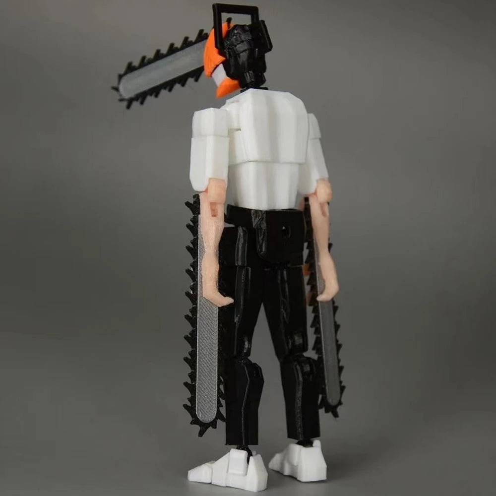 3D Printed Chainsaw Man Anime Multi-Jointed Shapeshift Character Toys Action Figures Mannequin Model Soldiers Ornaments Gifts
