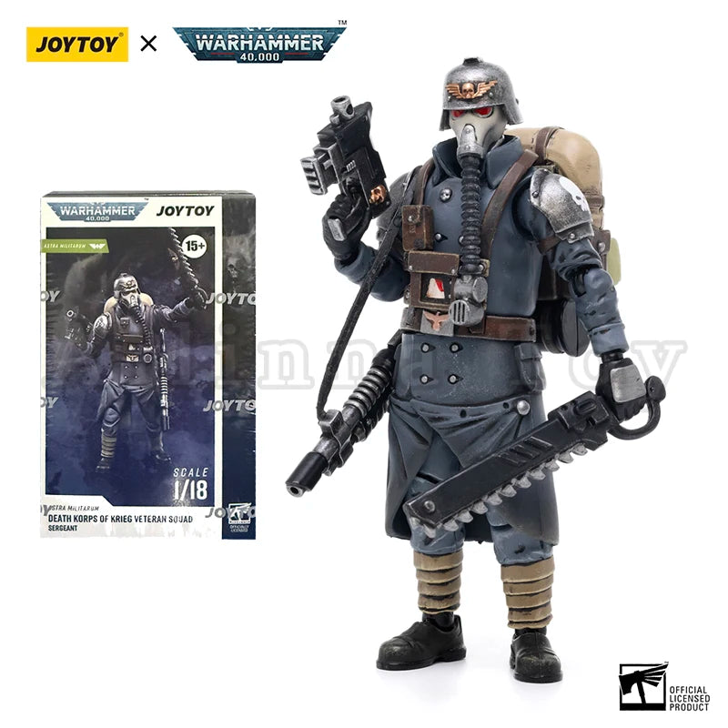 JOYTOY 1/18 Action Figure 40K Astra Militarum Death Korps of Krieg Veteran Reissue Anime Collection Military Model
