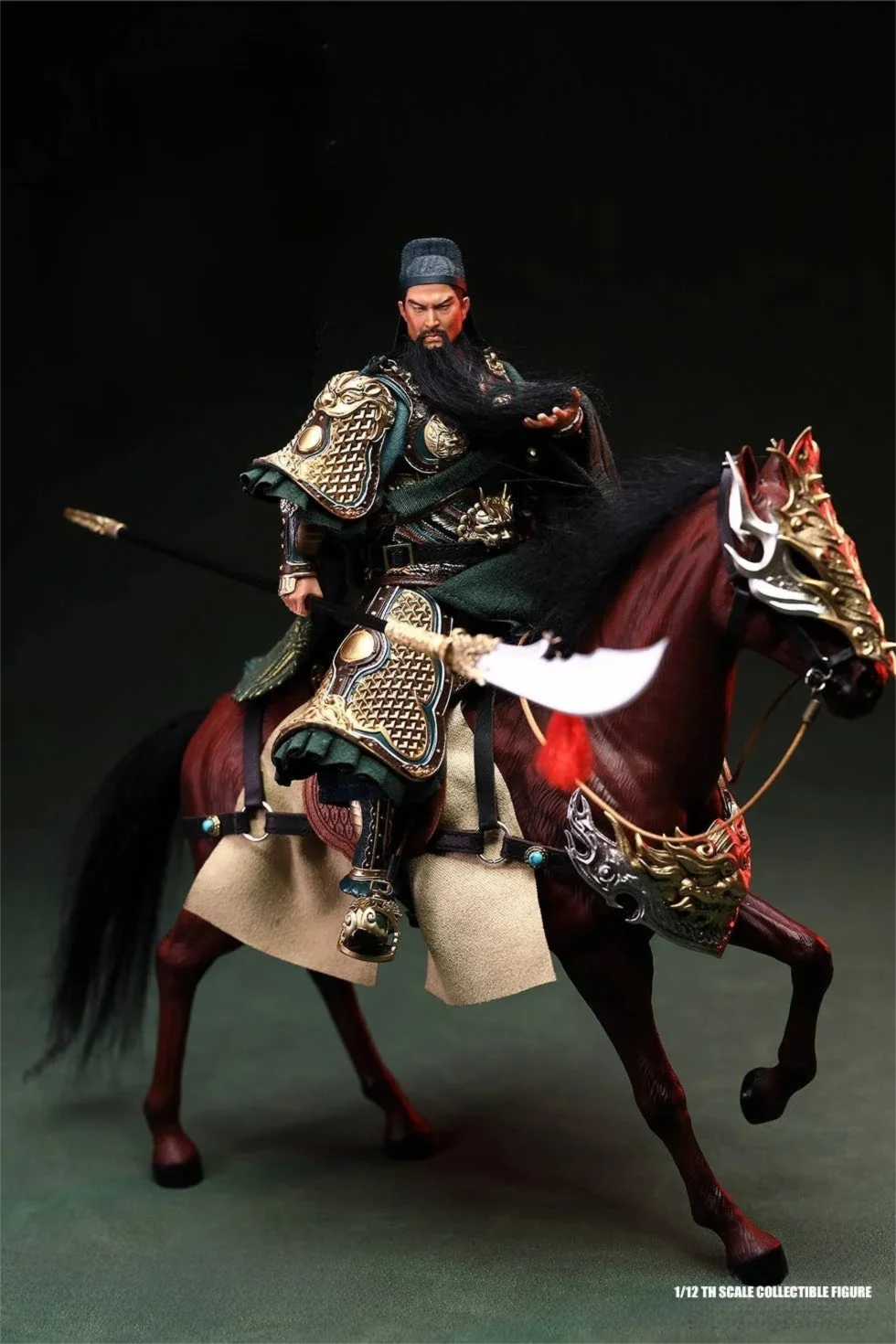 1/12 Scale Collectible General Wuhu Guan Yu Action Figure Male 6 Inch Three Kingdoms Palm Series Model Toy 303TOYS NO.SG001B