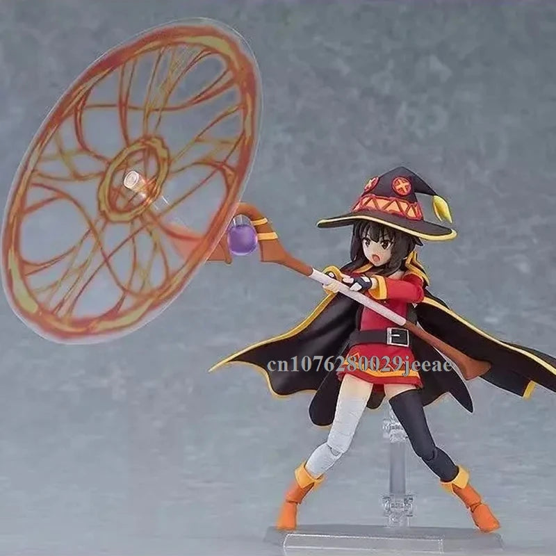 Figma 407 Figur KonoSuba Gottes Segen für diese wunderbare Welt Anime-Figur Megumin-Figuren Niedliche Statue Sammlermodell Spielzeug