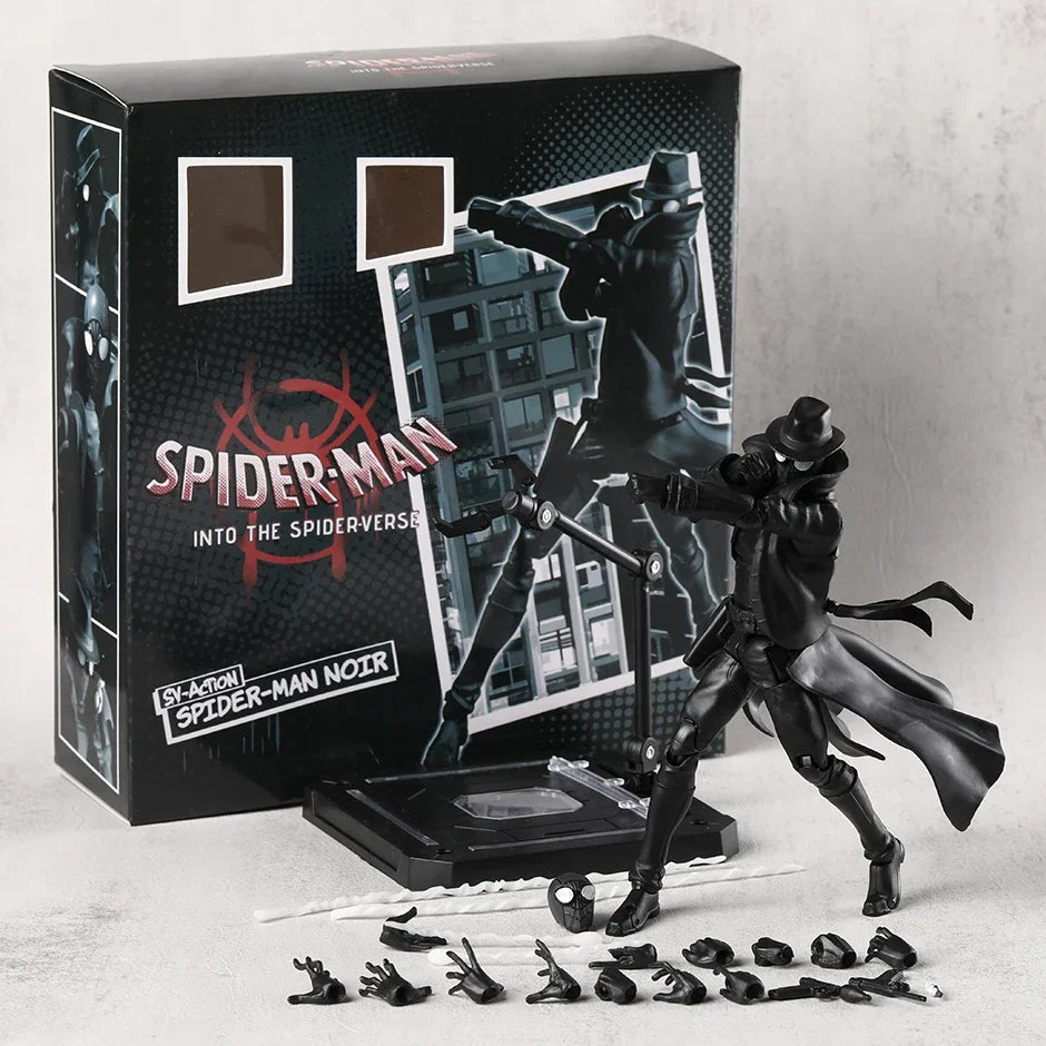 SV Action spider-man Noir PVC Figure Doll Desktop Model Toy Decoration Collection Gift