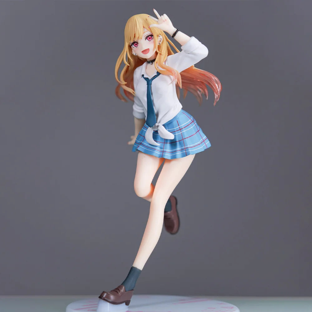 Anime Kitagawa Marin Figur Kitagawa Marin Actionfigur JK Schuluniform Mädchen Figur Statue Sammlung Modell Spielzeugpuppe Geschenke