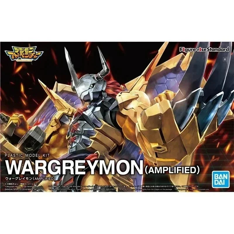 Original Bandai Digital Monster Figure-rise Standard Anime Figure Model WARGREYMON AMPLIFIED Character Model Toy Gift Collection