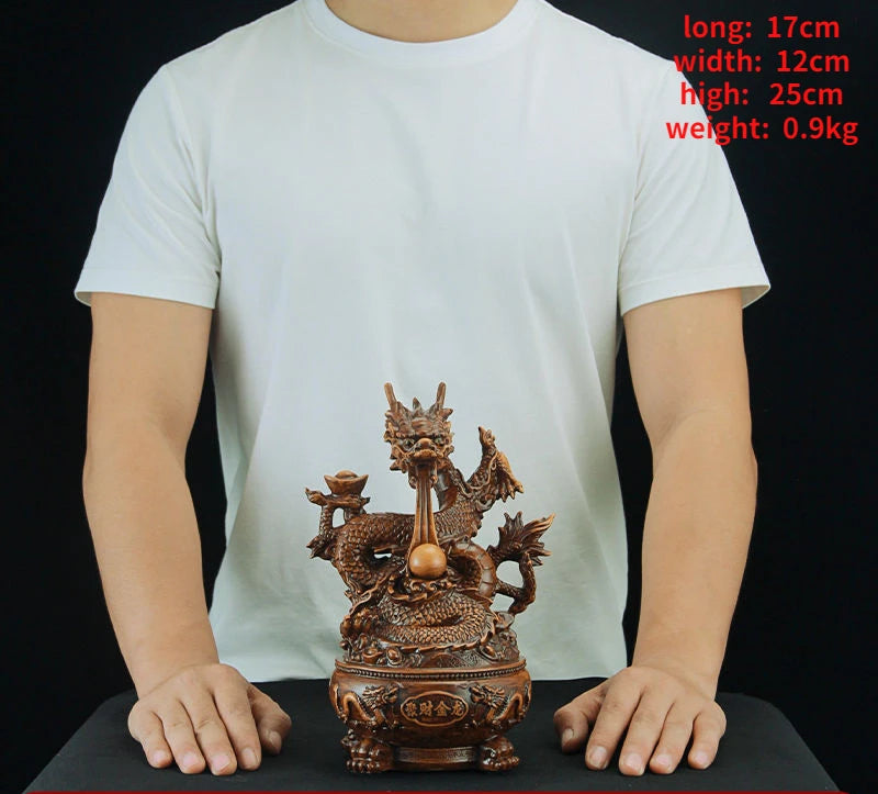 Gathering Wealth Dragon Inviting Wealth Office Desktop Decorations Opening Sculptures