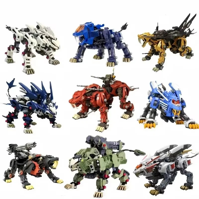 In Stock Anime Zoids Bt Model Js003 Long Toothed Lion 1:72 Mechanical Beast Action Figure Collect Toy Model Holiday Gifts