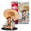 13CM Anime One Piece Monkey D. Luffy Wano Country Kimono Dress Up Umbrella Sitting Model Toy Gift Collection Action Fiugre PVC