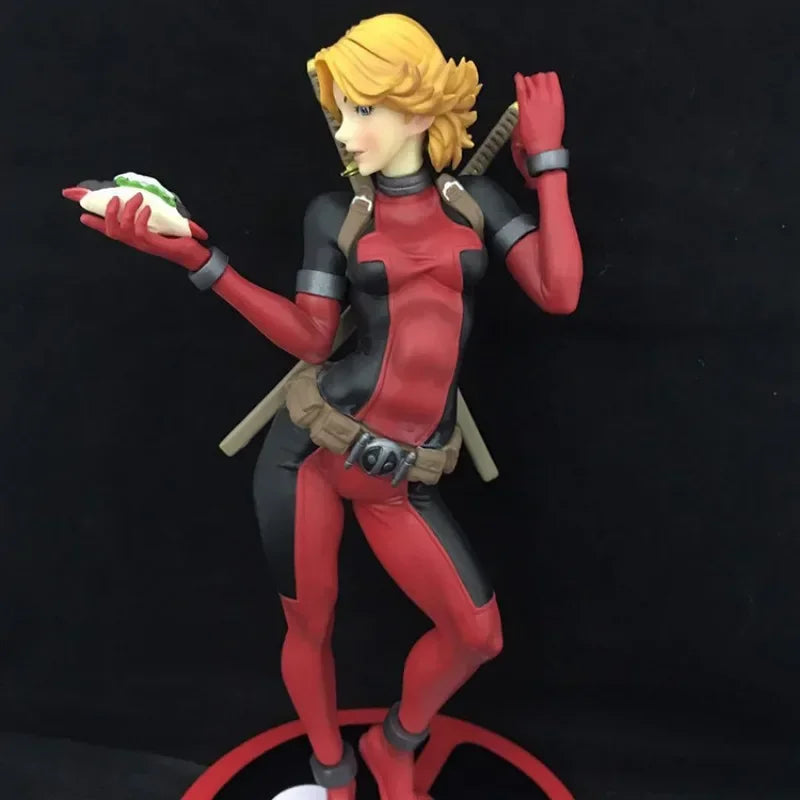 24cm X-MAN Super Hero Deadpool Beautiful Girl Action Figure Anime Hobby Collectible Model Toy Figures Gifts