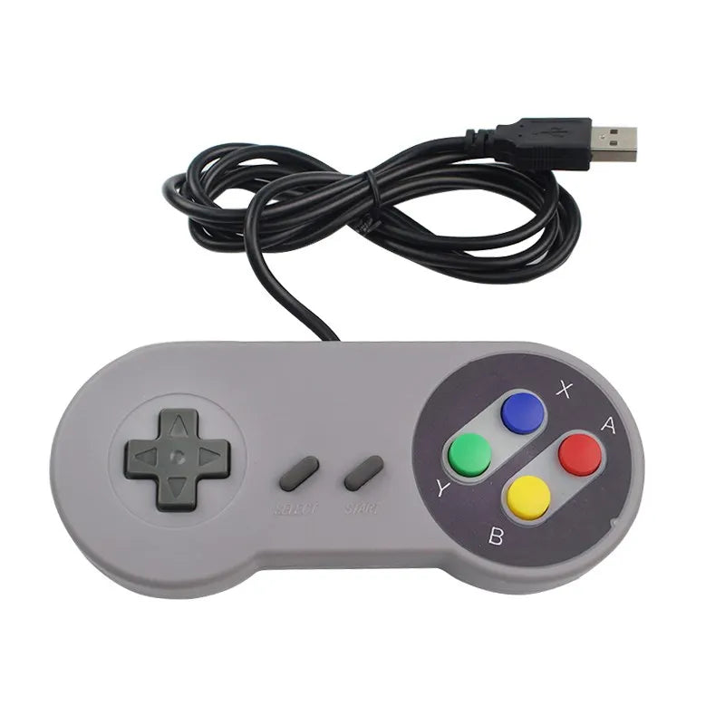 2 Stück USB-Gamepad Retro-Gaming-Joystick, kabelgebundener Controller für PC, NESPi, RetroPie, Spielsteuerung für Raspberry Pi 4 B