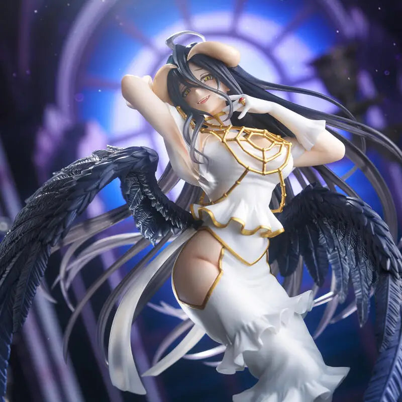 In Stock [Genuine] Original Taito Overlord T-Most Albedo The Pure White Devil PVC Anime Figure Model Collector Figurine Toys