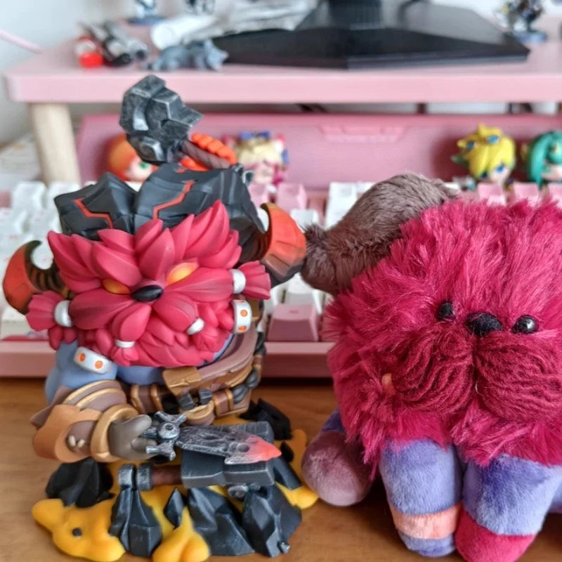 In Stock League Of Legends Ornn Fire Below The Mountain New Edition Q Version Figure Charm Collectible Gift Series Ornaments