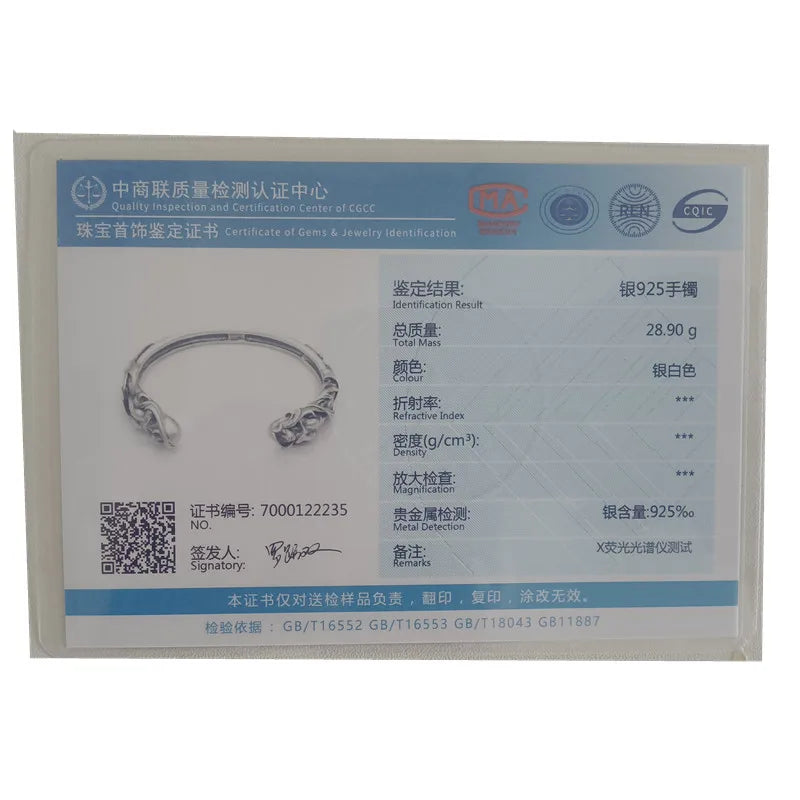 Bracelet Bangle Pure 925 Sterling Silver Naked Female Goddess Luxury Brand Fine Jewelry Man Woman 2025 Valentine's Day Gift B6