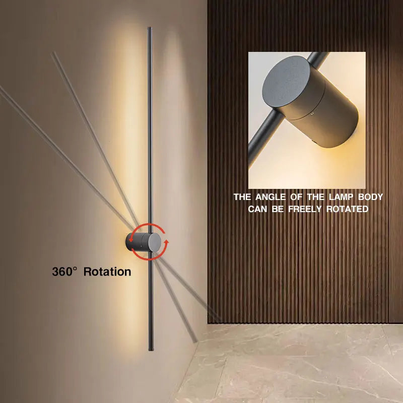 Touch Switch Dimmable LED Wall Lamps Decor for Corridor Bedroom 360° Rotation LED Wall Lights Interior Wall Sconce Lighting Home