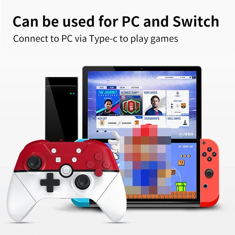 Wireless Joy Pad Switch pro Controller for Nintend Switch OLED Lite Somatosensory Immersive Vibration Gaming Controller