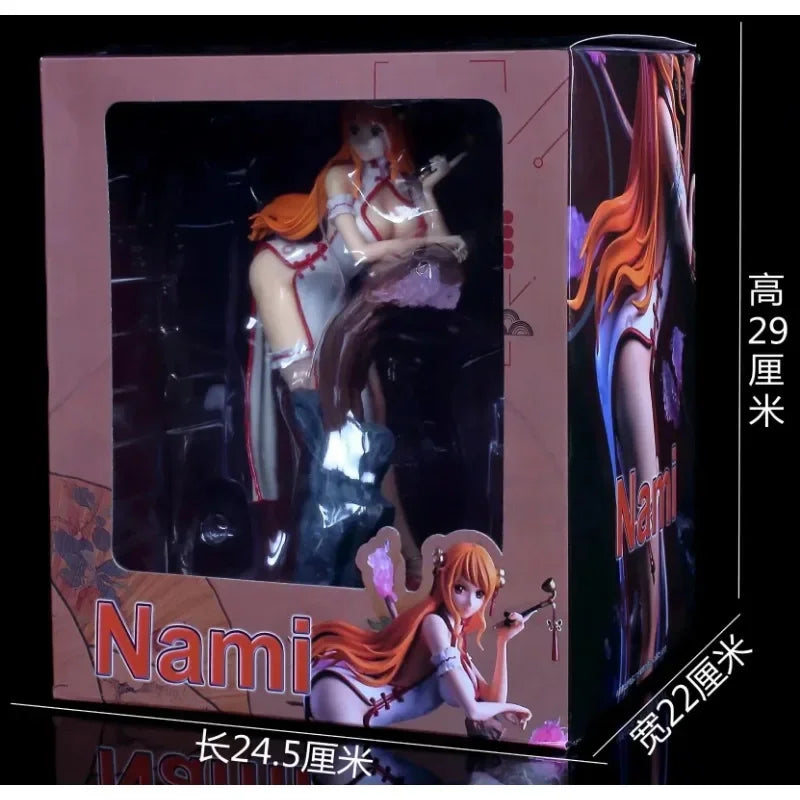 One Piece Figur Gk Cheongsam Nami Actionfiguren Figur PVC Sammlerstück Ornamente Modell Puppe Cartoon Deko Spielzeug Geburtstagsgeschenk