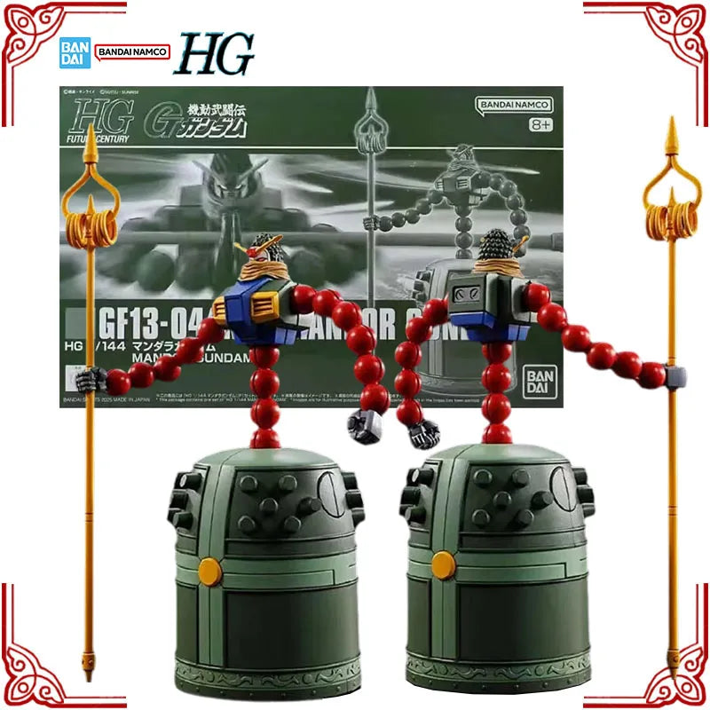 In Stock Genuine Bandai Gundam Model Kit HG 1/144 GF13-044NNP Mandor Gundam Anime Action Figure Collection Assembly Model Toys