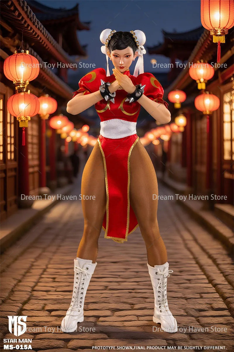 Original STAR MAN MS-015 1/6 Scale Female Fighter Chunli 12Inch Action Figure Soldier Model Collectible Dolls