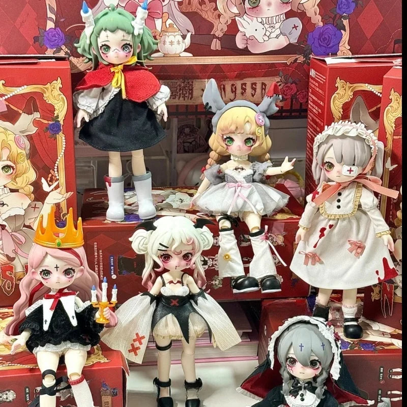 Nyssa Freakish Nightmares Series Blind Box Movable Doll 1/12 Point BJD Action Figure Surprise Desk Ornament Collection Toy Gifts