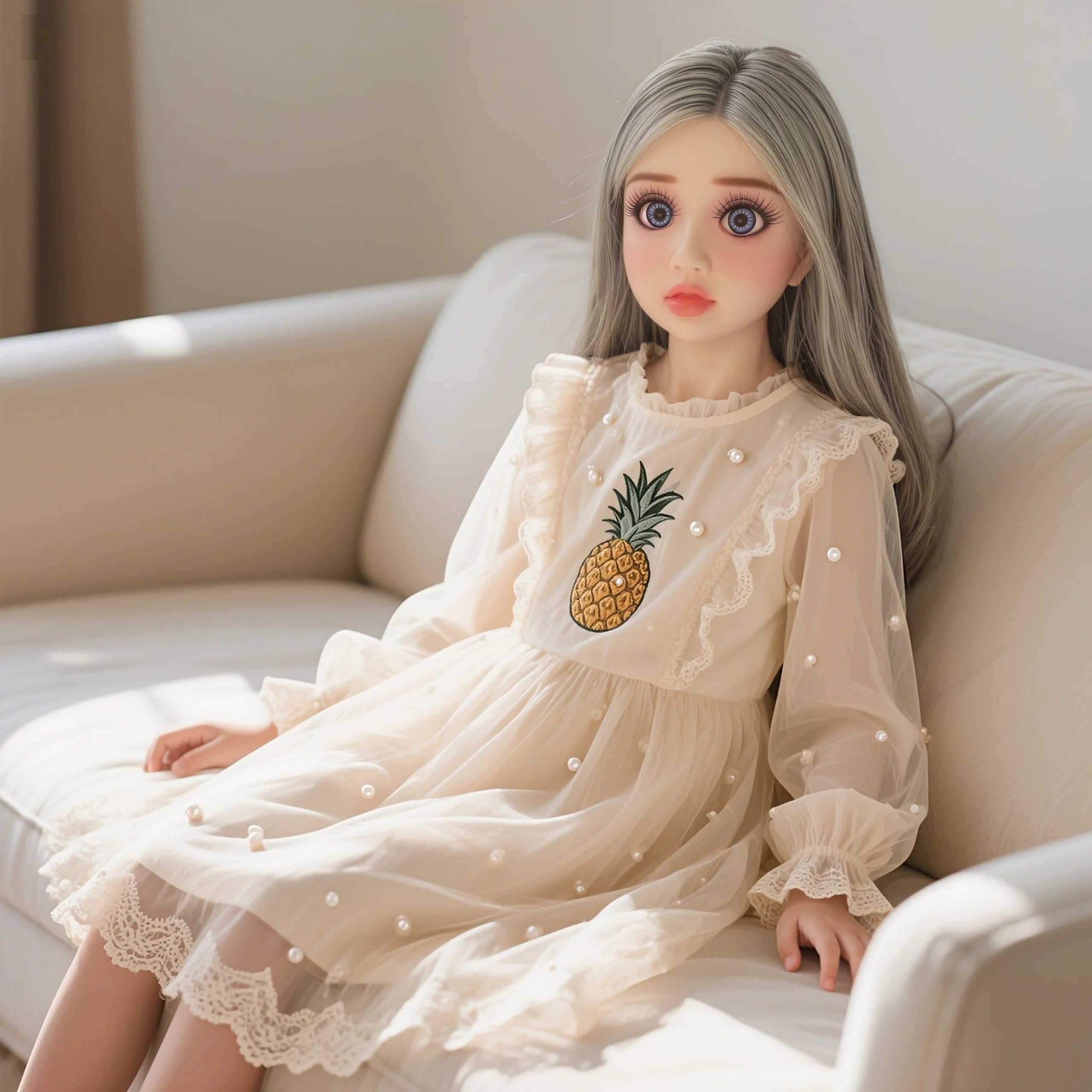Anime Cosplay 70cm/100cm TPE Small Realistic Silicone Mini Doll Soft Anime Action Figure Doll Soft Real Skin Touch Feeling